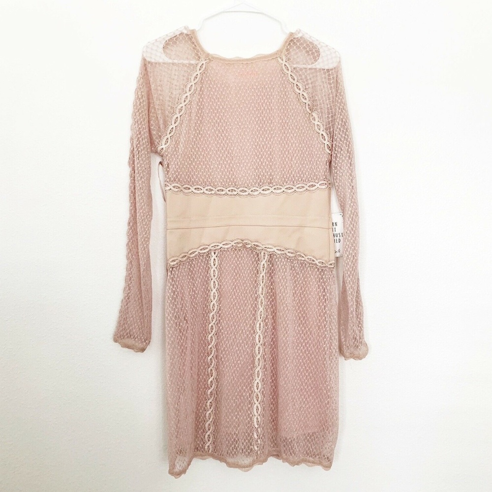 Free People Mixed Mesh Bodycon Dress - Picture 6 of 8